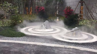 房地產(chǎn)售樓部人工湖景觀霧噴冷霧系統(tǒng)工程與綠化工程 營(yíng)造詩(shī)意棲居的營(yíng)銷利器